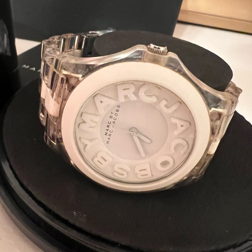Marc By Marc Jacobs Clear and White Watch